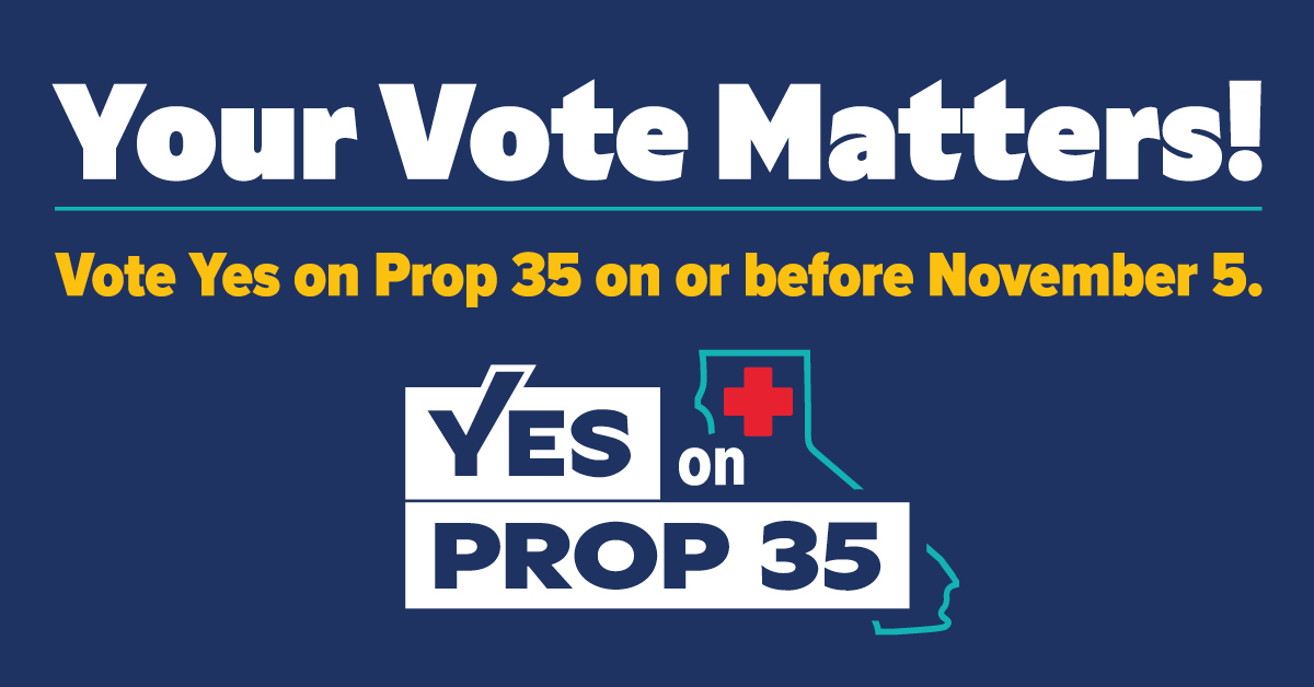 Vote Yes on Prop 35